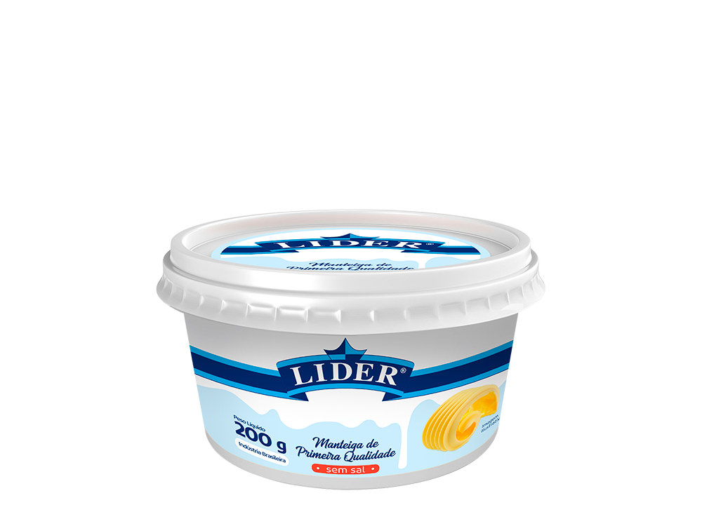 Manteiga de Primeira Qualidade sem sal 200g